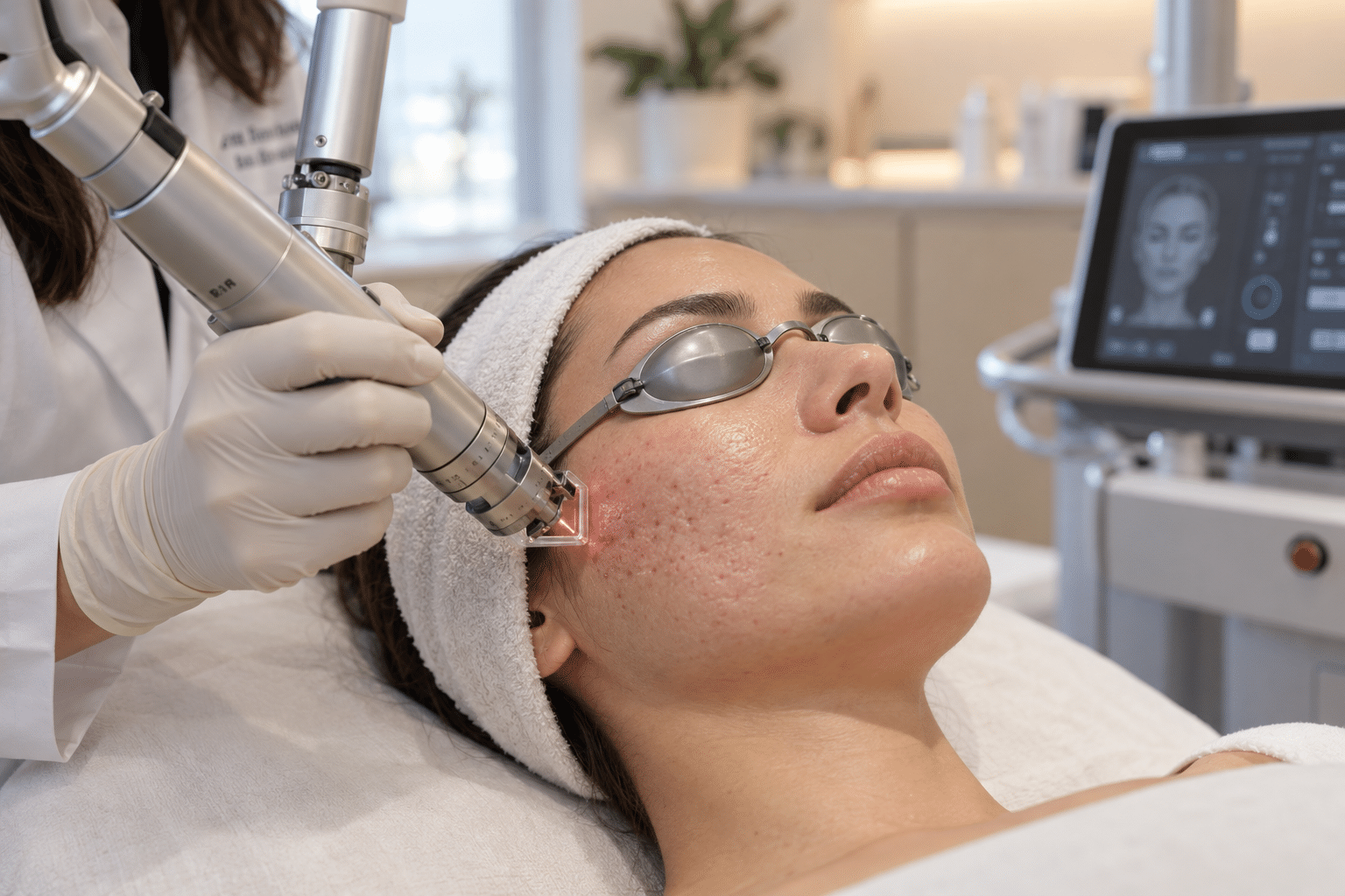 Λέιζερ για σημάδια ακμής: Πώς λειτουργεί το Fractional CO₂